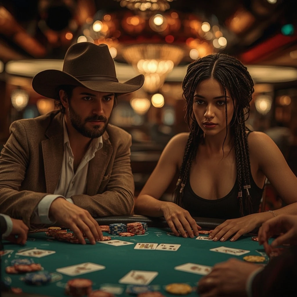 foto di due giocatori di poker JETBAHIS CASINO